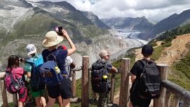 Blick auf den Aletsch-Gletscher